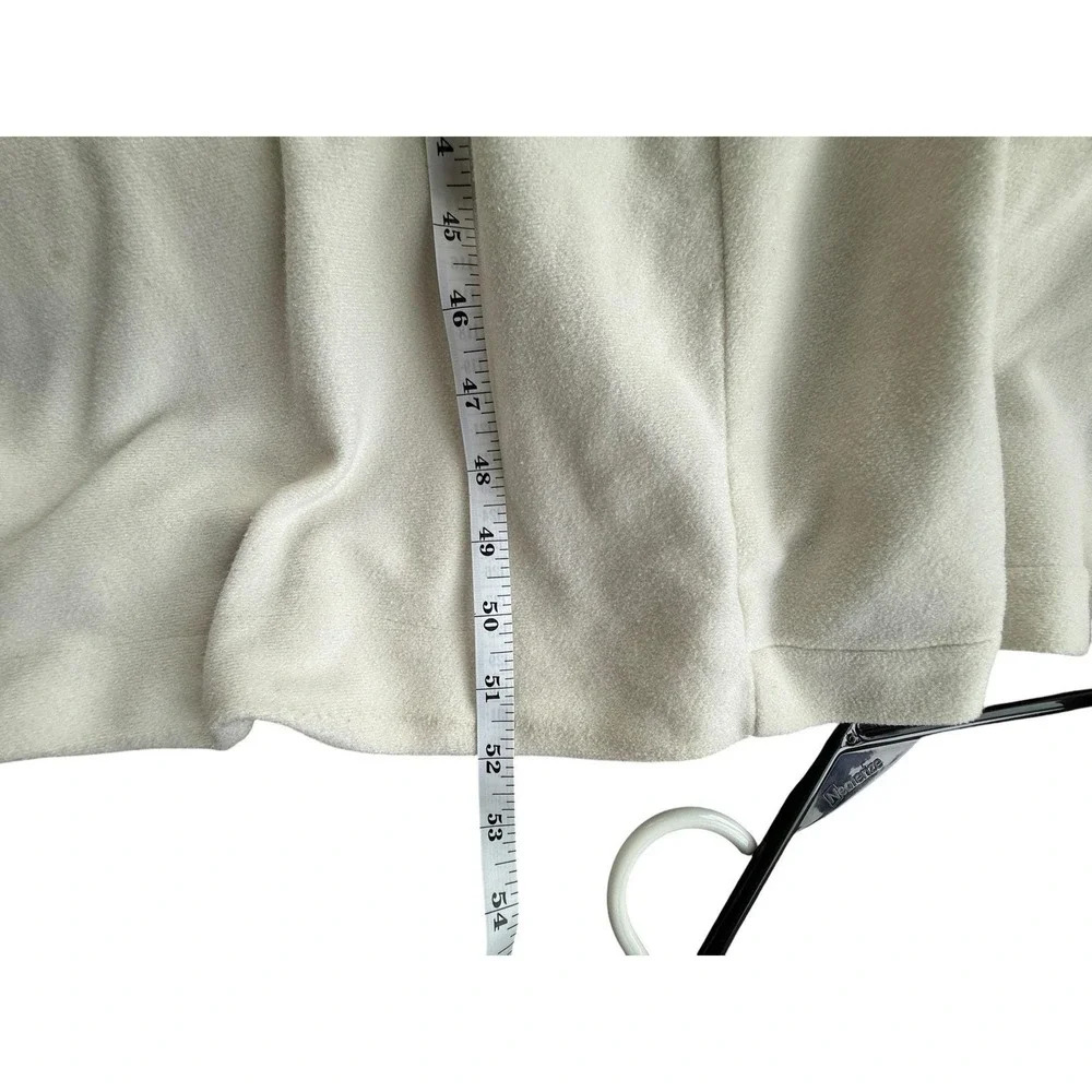Vintage Rainbow Fashions Cream Velour Zip Caftan Robe Rainbow Trim‎ OS